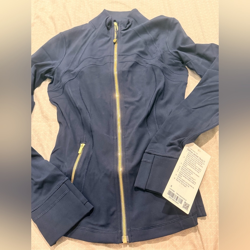 NEW Lululemon Define Jacket Nulu Navy Gold